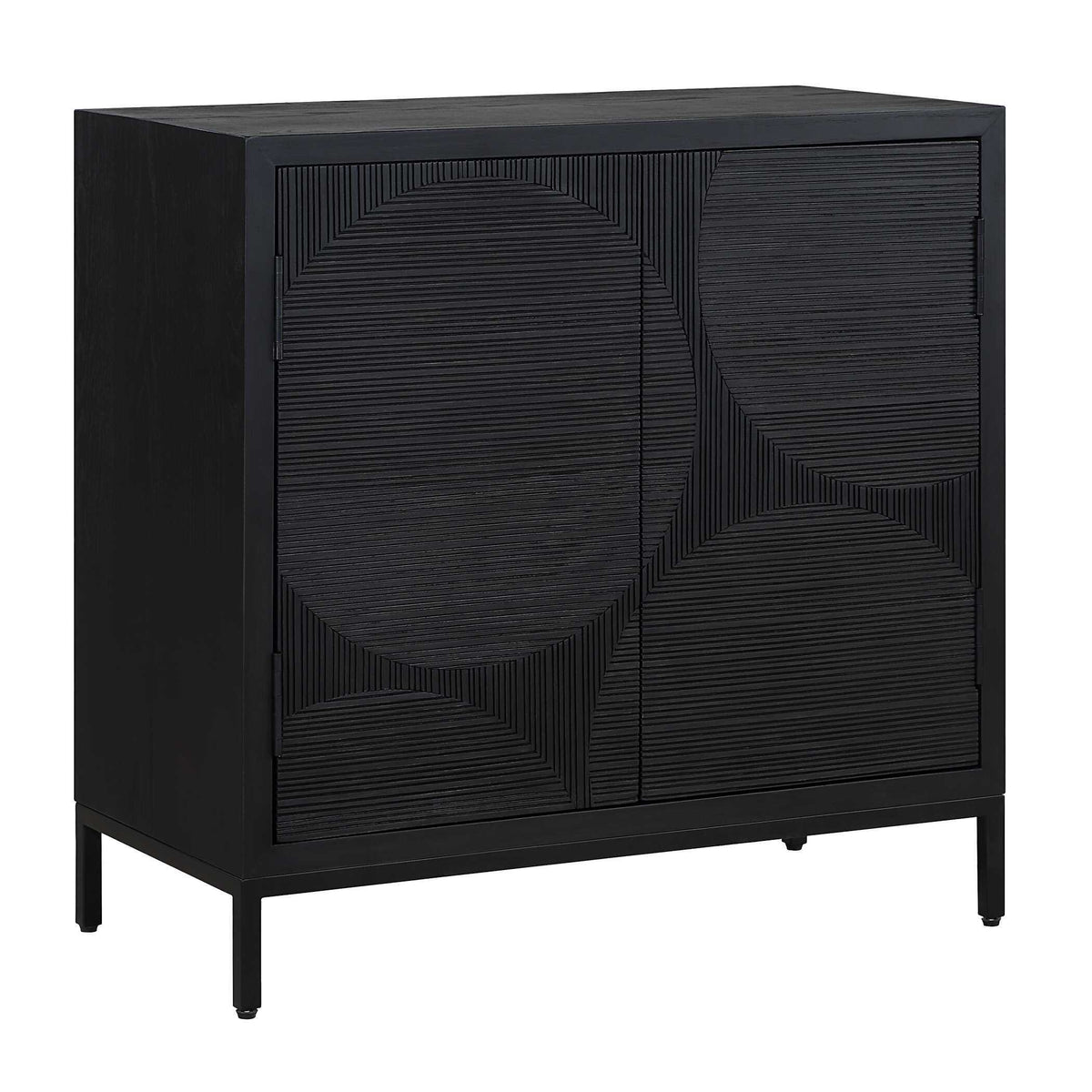 Beswick 2 Door Cabinet - Black by Uttermost - View 4