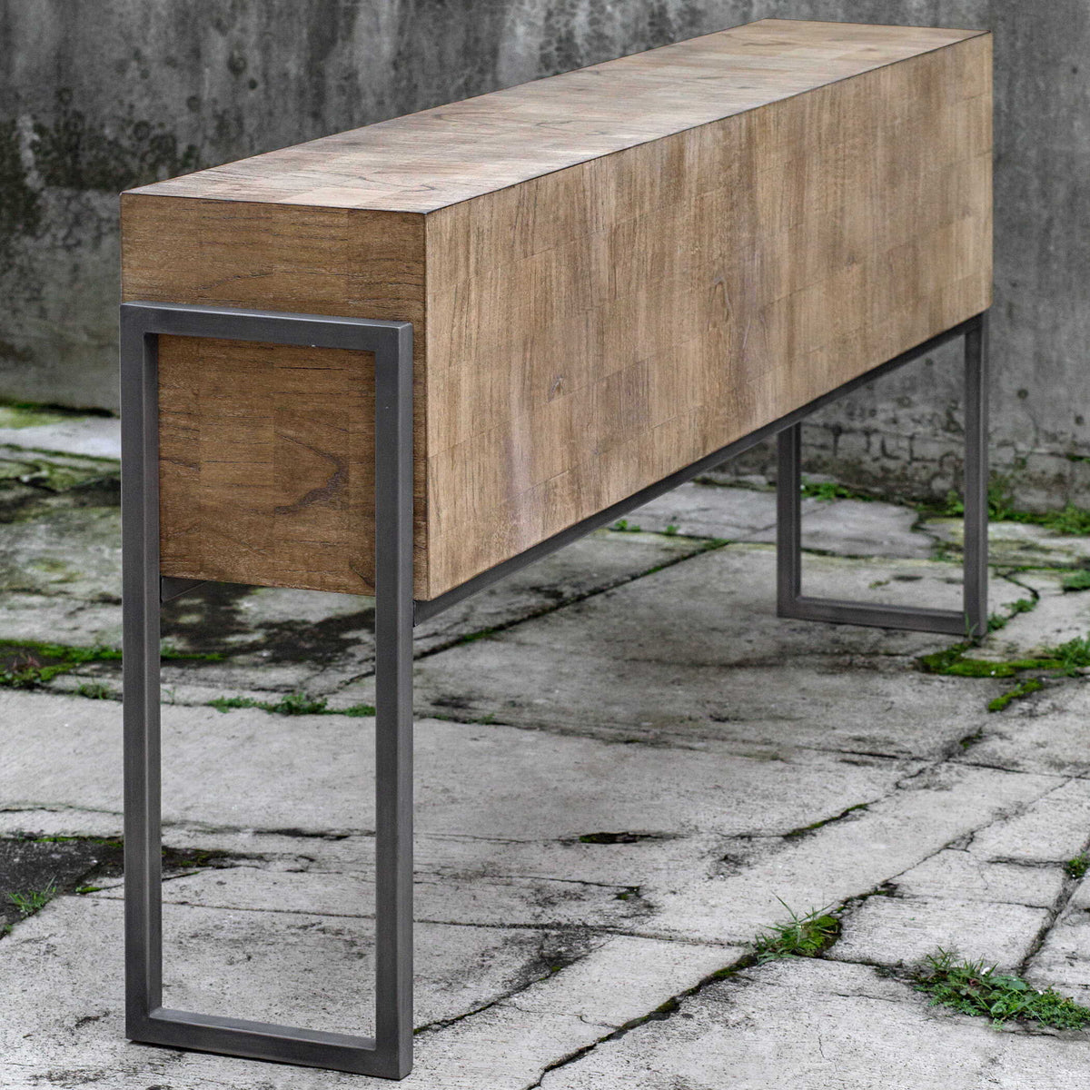 Nevis Contemporary Console Table - Light Brown by Uttermost - View 7