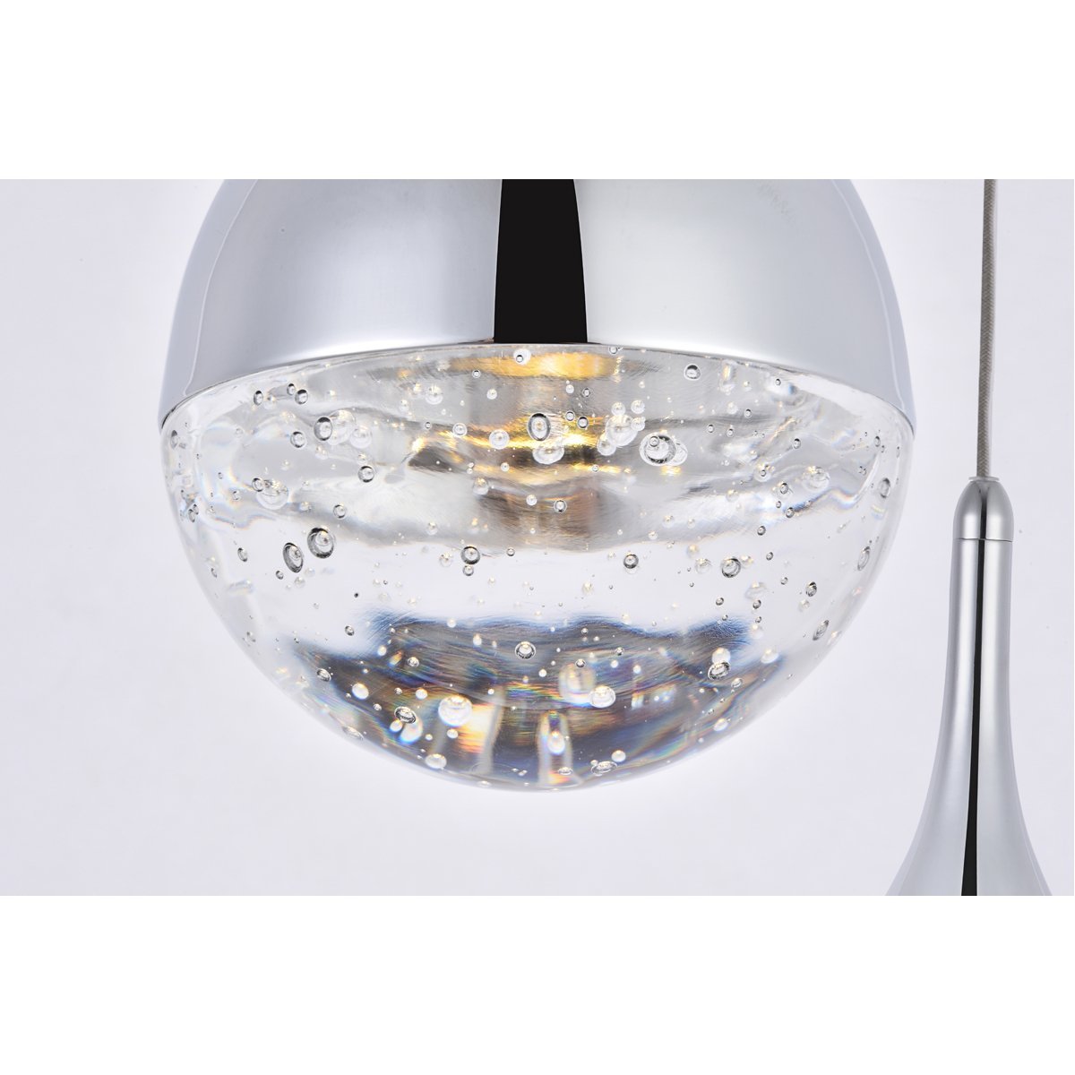 Amherst Led 5 - Light Round Chandelier In Chrome | Elegant Lighting | Home Elegance USA