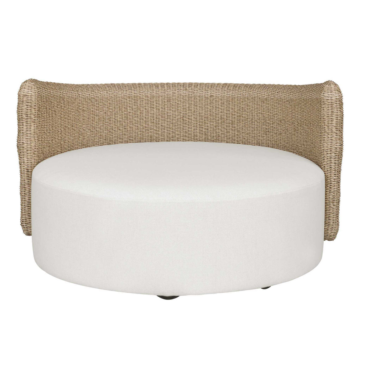 Sunset Outdoor Round Swivel Day Bed - White by Uttermost - View 7