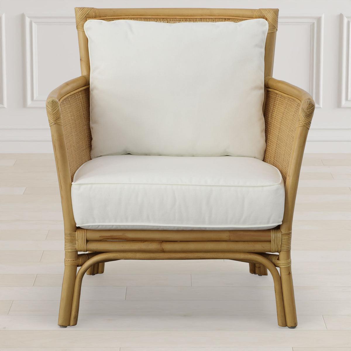 Pacific Rattan Armchair - Beige by Uttermost - View 2