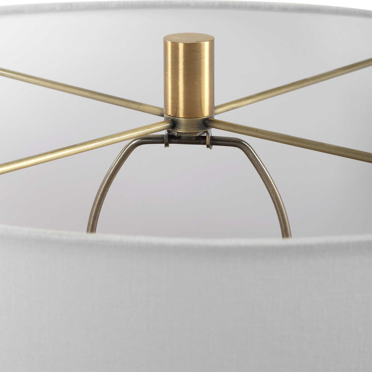 Moher Glossy Blue Table Lamp by Uttermost - View 6
