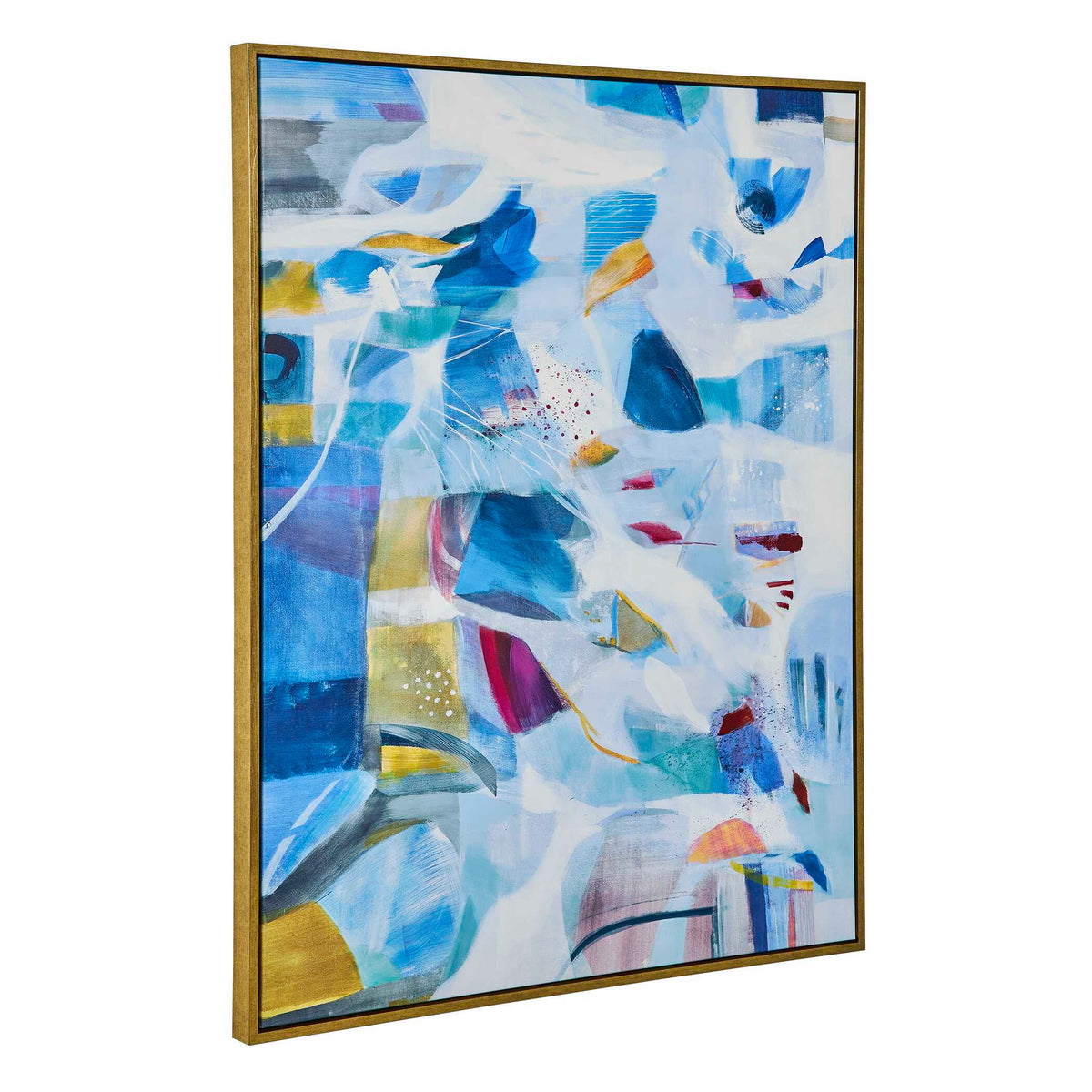 The Story Of Water Abstract Art - Blue by Uttermost - View 4