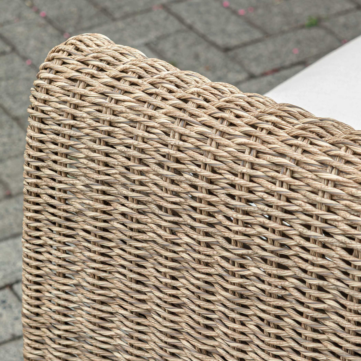 Tropic Golden Flax Outdoor Lounge Chair - Light Brown / White by Uttermost - View 5