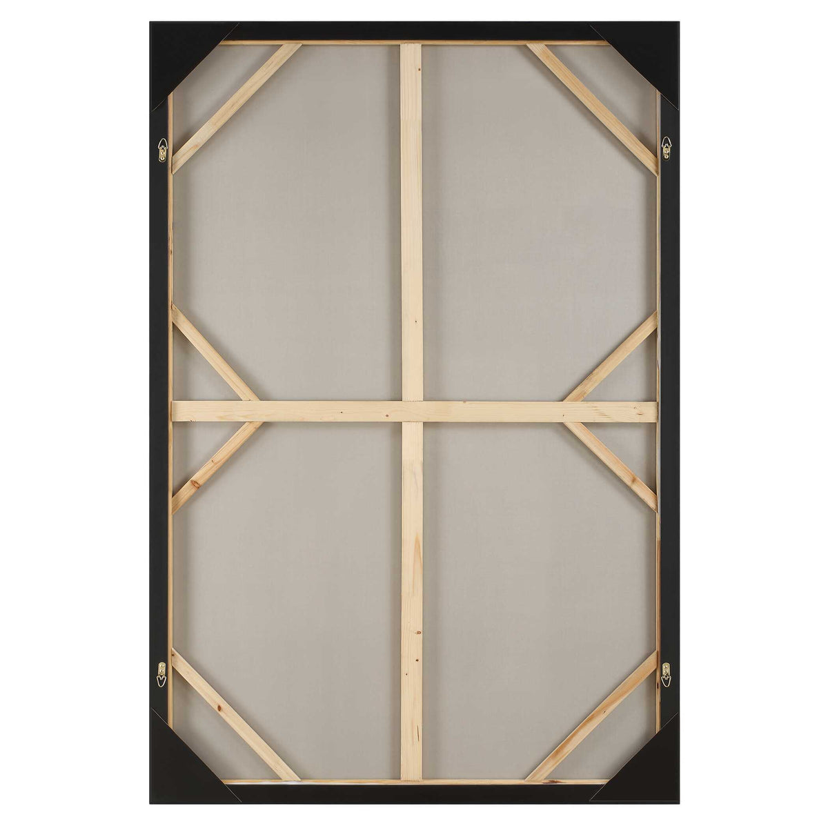Fair Trade Geometric Abstract Art Black / Brown / Gray / Green - Black / Light Brown by Uttermost - View 6