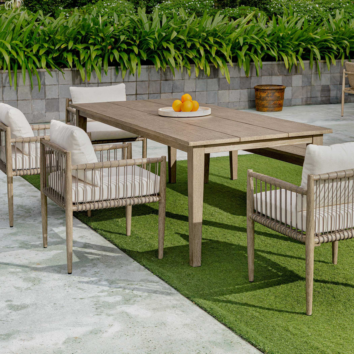 Forsyth Outdoor Dining Table - Dark Gray by Uttermost - View 5