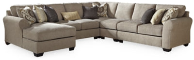 Ashley Driftwood Pantomine 39122S1 5-Piece Sectional with Chaise - Chenille