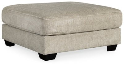 Ashley Pewter Ardsley Oversized Accent Ottoman - Chenille | Home Elegance USA