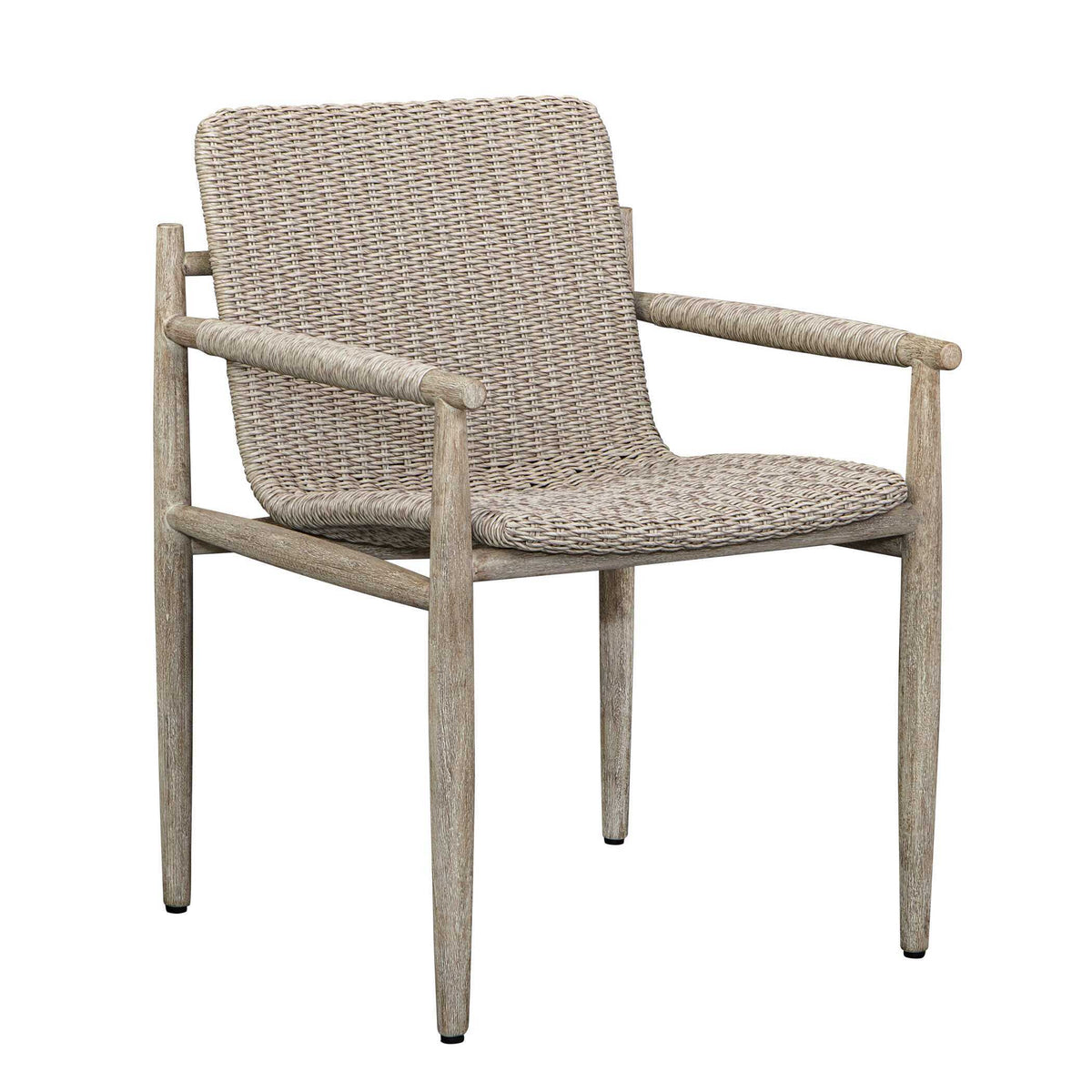 Sumba Wicker Outdoor Dining Chair - Gray by Uttermost - View 6