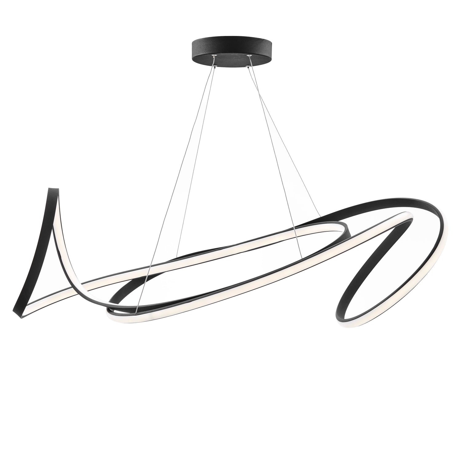 Moscow LED Chandelier // Black  | Finesse -  Home Elegance USA