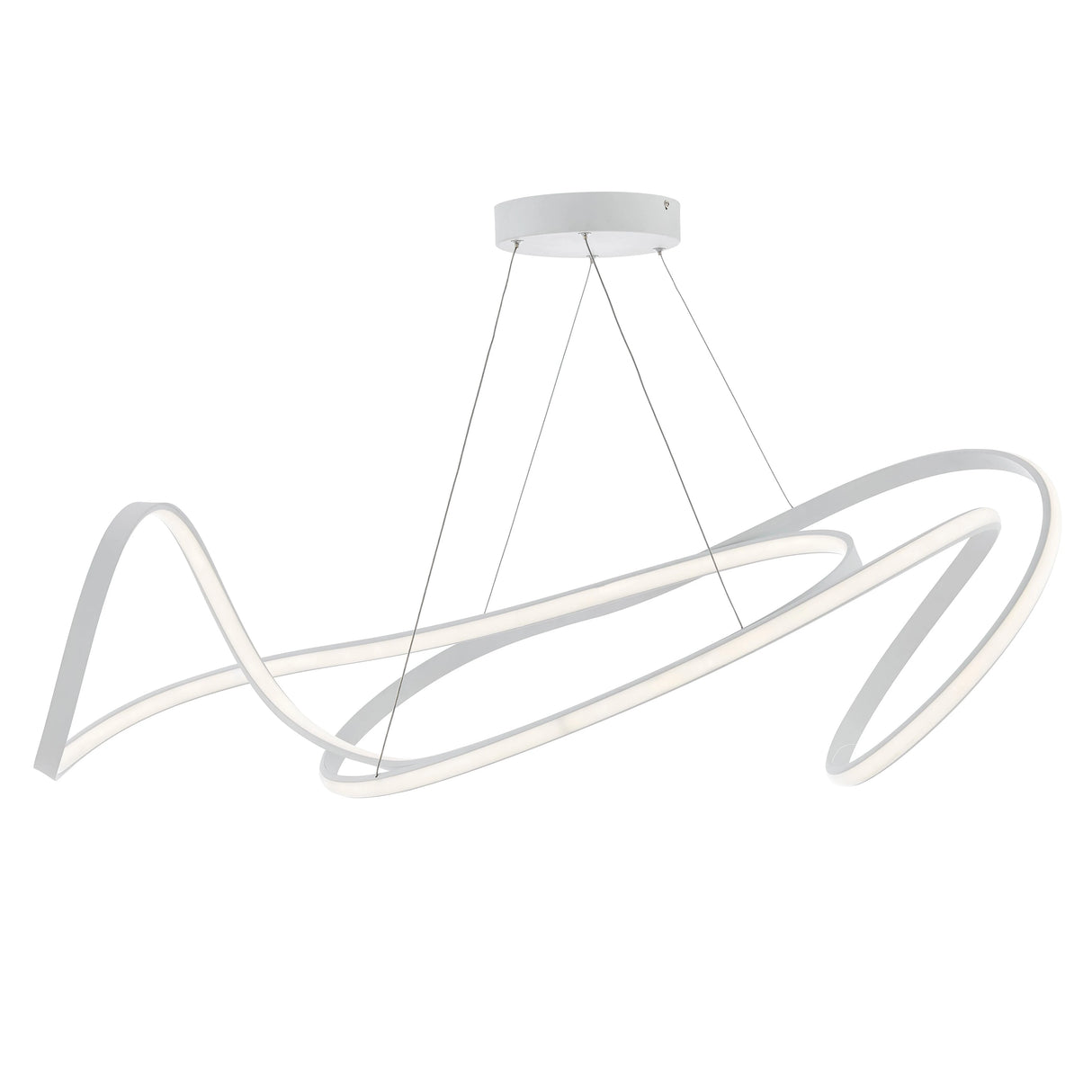 Lámpara de araña LED Moscú // Blanca | Finesse
