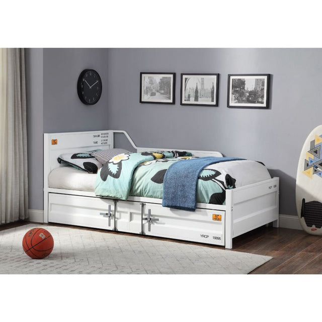 Cargo Daybed W/Trundle (Twin) 39880 White Finish | Acme | Home Elegance USA