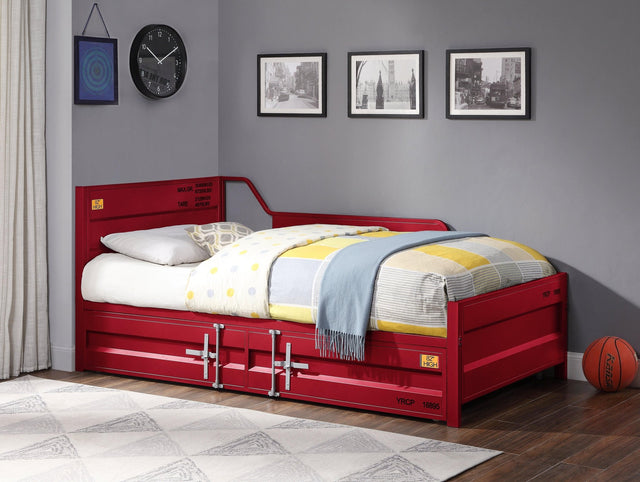 Cargo Daybed W/Trundle (Twin) 39895 Red | Acme | Home Elegance USA