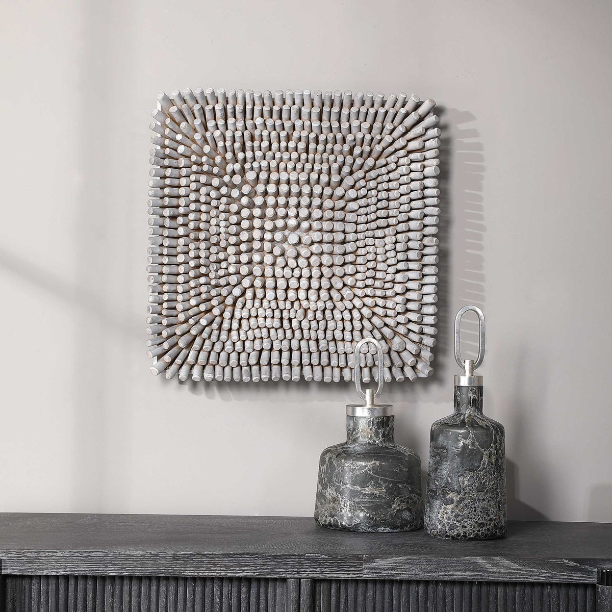 Portside Wood Wall Panel Silver - Gray by Uttermost - View 6