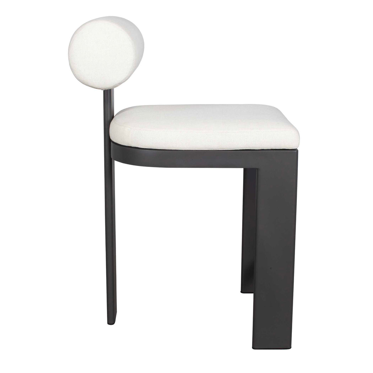Bolster Back Outdoor Counter Stool - White by Uttermost - View 5