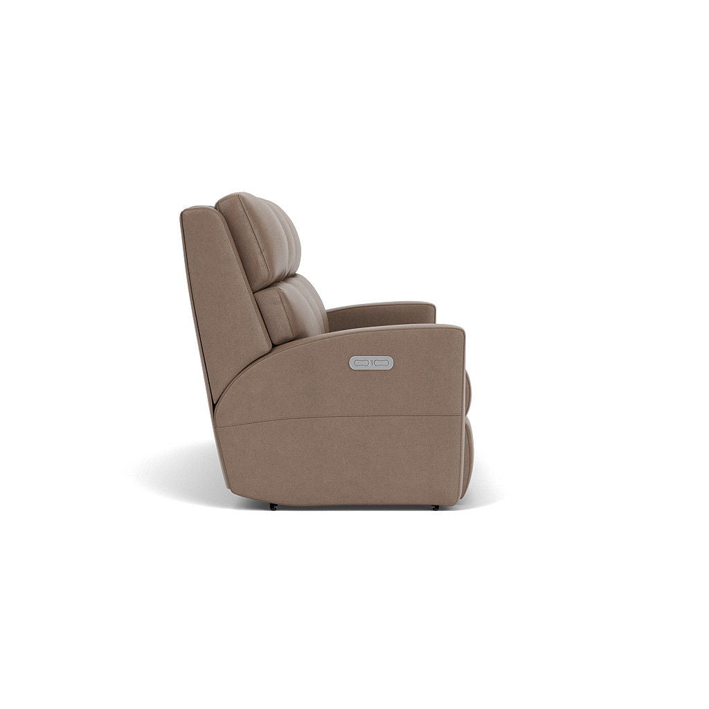 Catalina Transitional Leather Power Reclining Sofa | Flexsteel