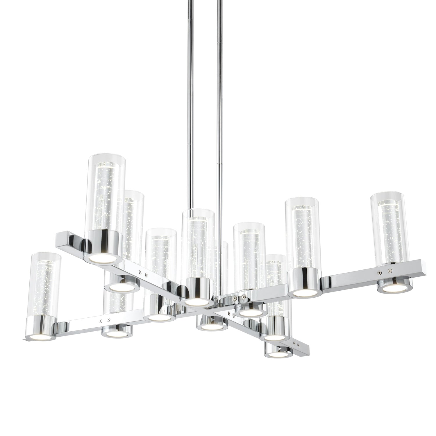 Victory 12 Light Chandelier //  Chrome  | Finesse