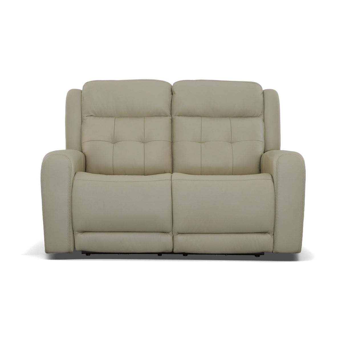 Grant Power Reclining Loveseat With Power Headrests - Ivory | Flexsteel