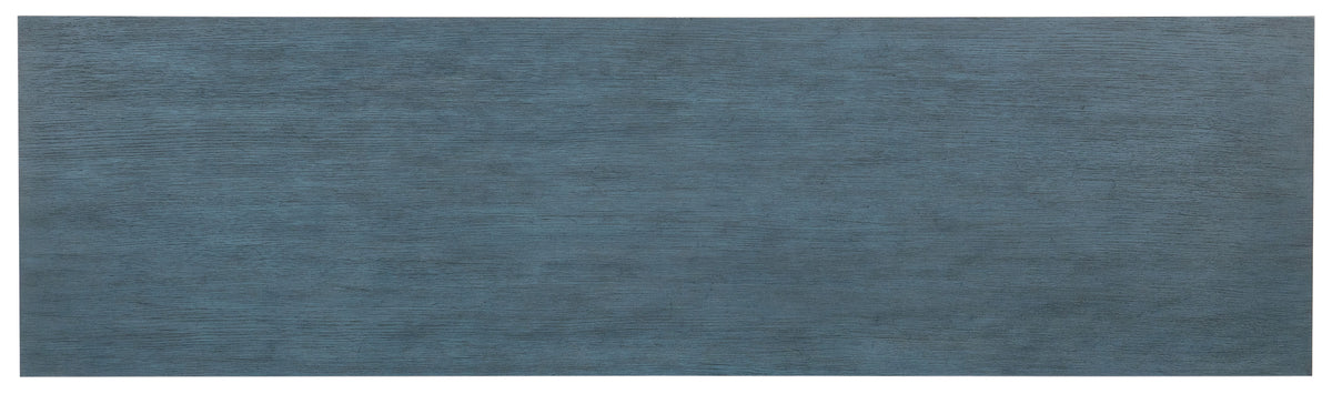 Melange Round Valley Three Door Entertainment Credenza - Blue by Hooker Furniture - View 5