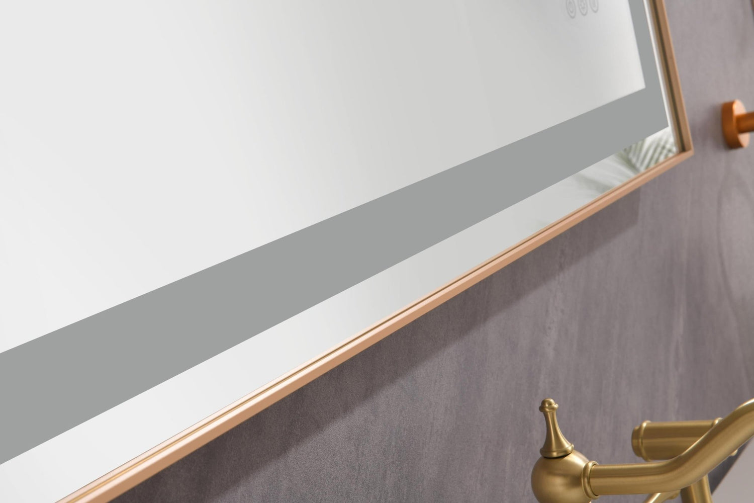 96in. W x36 in. H Frameless LED Single Bathroom Vanity Mirror in Polished Crystal Bathroom Vanity LED Mirror with 3 Color Lights Mirror for Bathroom Wall | Home Elegance USA