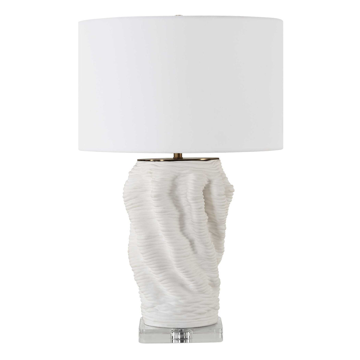 Stratified White Table Lamp by Uttermost - View 4