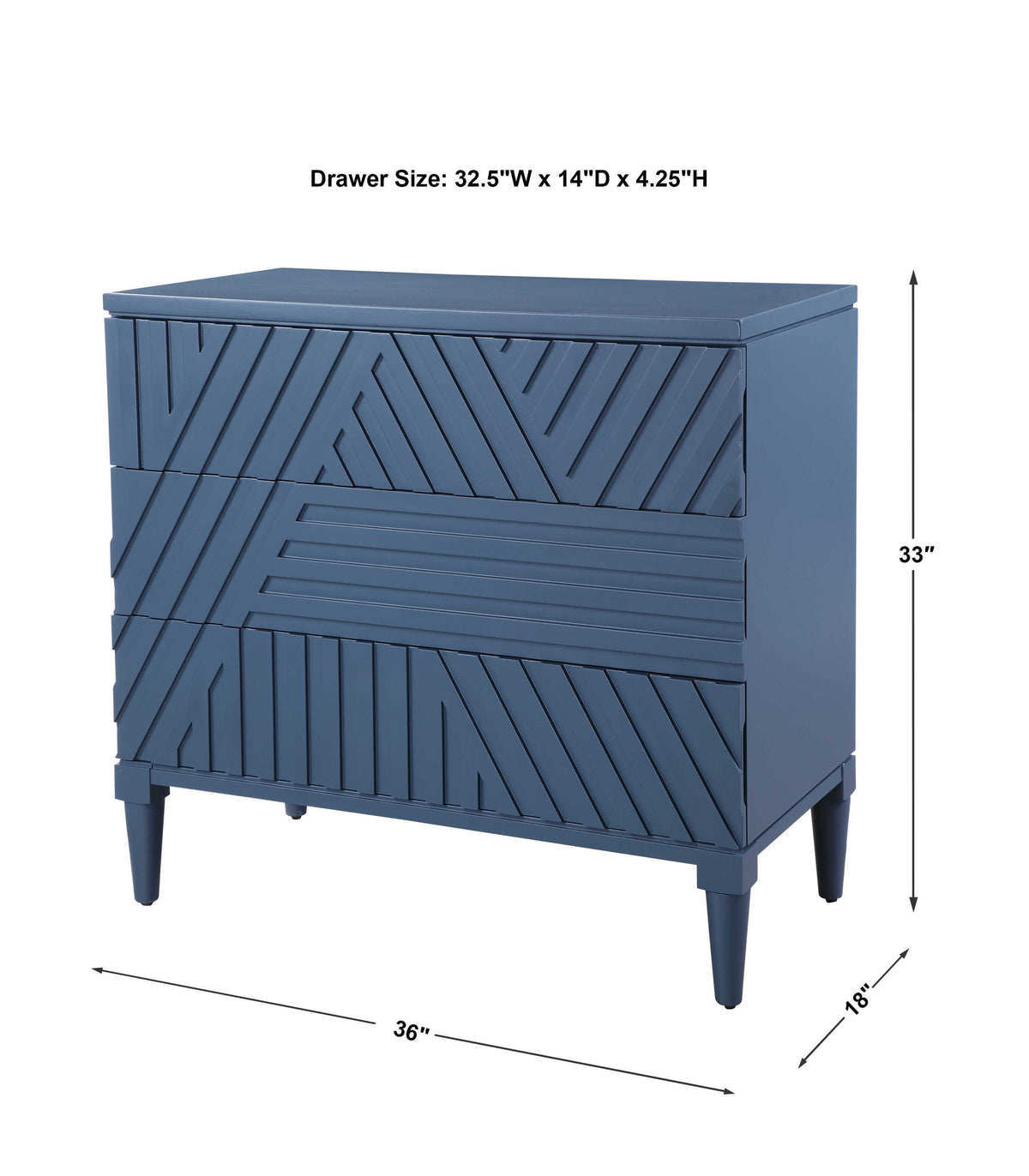 Colby Drawer Chest - Blue by Uttermost - View 11