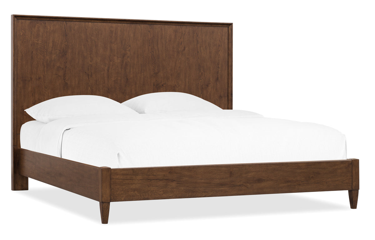 Cashiers Queen Panel Bed Chestnut - Dark Brown by Hooker Furniture - View 1