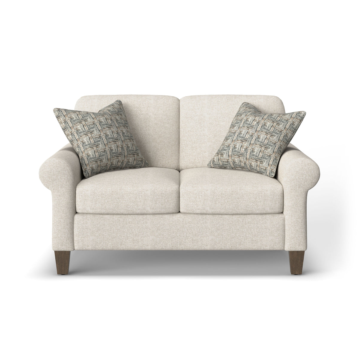 Moxy Fabric Loveseat, Curved Sock Arms | Flexsteel