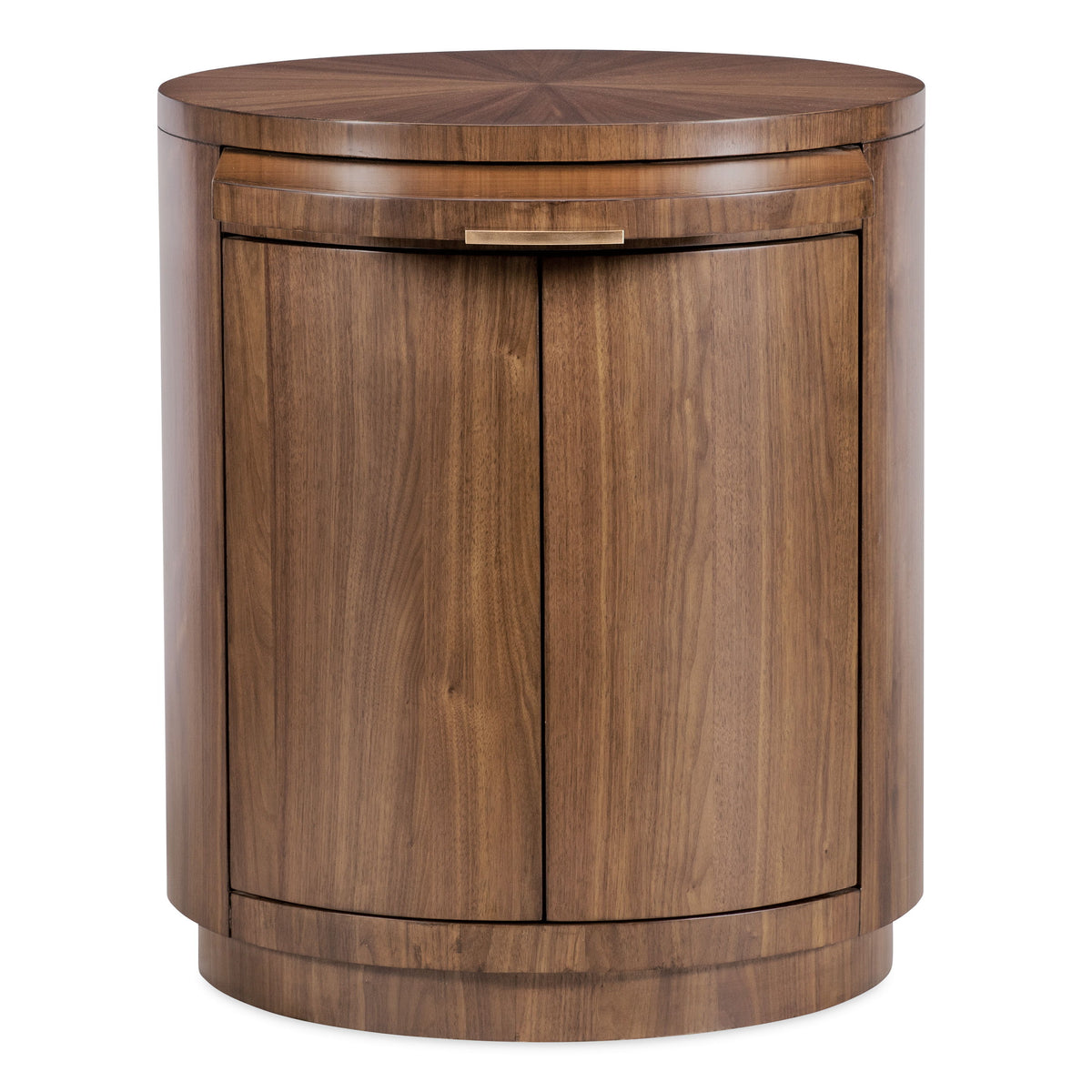 Eleana Round Nightstand Medium Wood - Dark Brown by Hooker Furniture - View 6