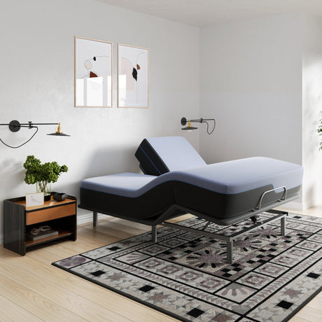 Refresh 12 inch Flex Head Memory Foam Hybrid Mattress and Adjustable Base Bundle, Queen Size