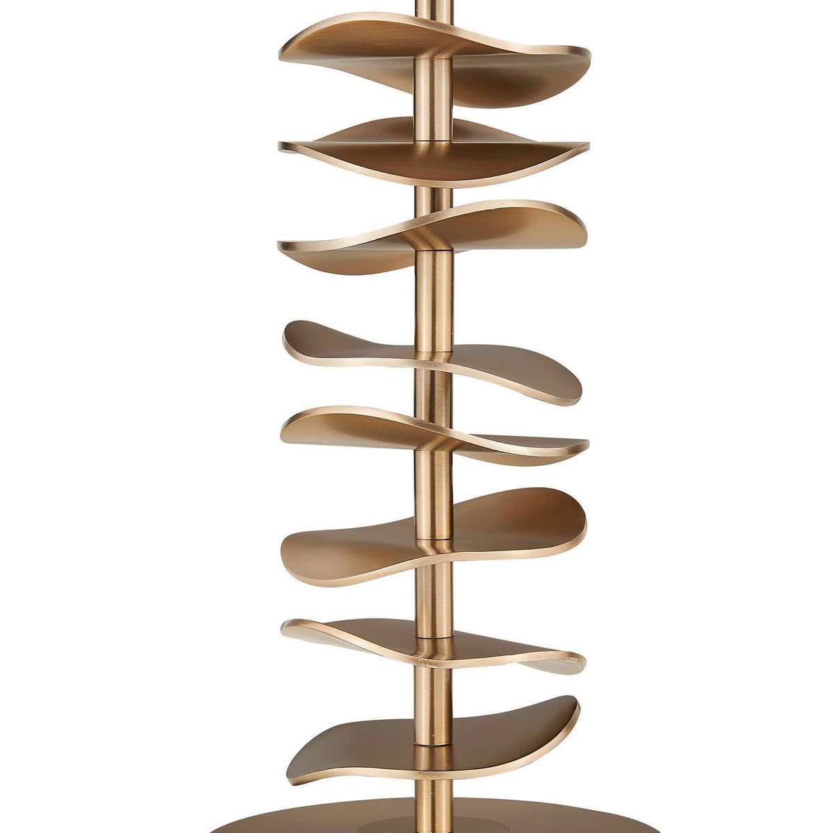 Akoa Metal Disc Table Lamp - Gold by Uttermost - View 7