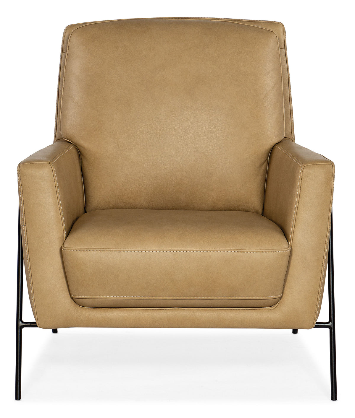 Amette Metal Frame Club Chair - Light Brown / Black by Hooker Furniture - View 5