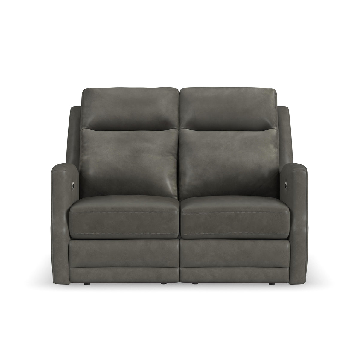Maxwell Power Reclining Loveseat With Power Headrests And Lumbar - Cinder | Flexsteel