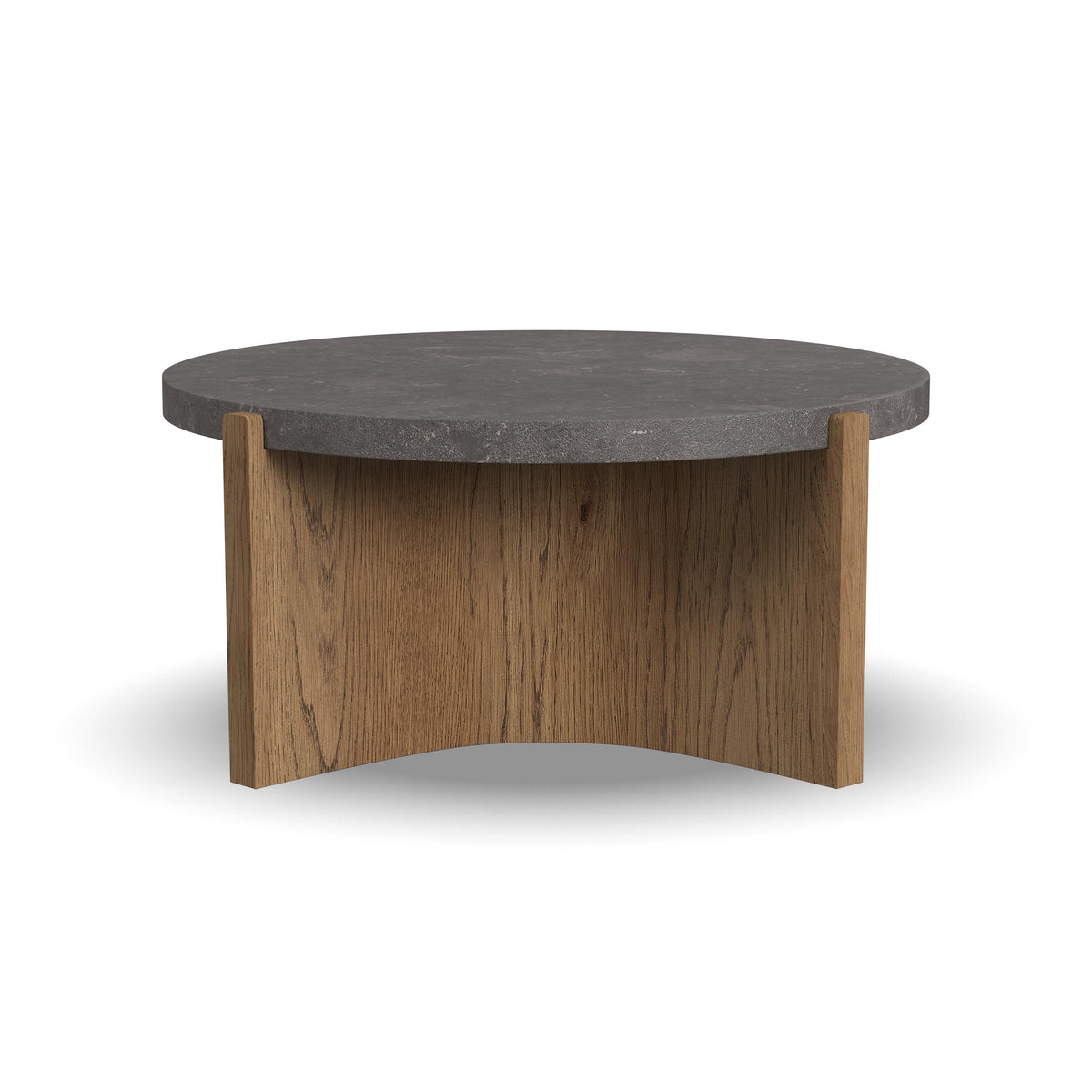 Eclipse Round Coffee Table - Light Brown / Dark Gray | Flexsteel