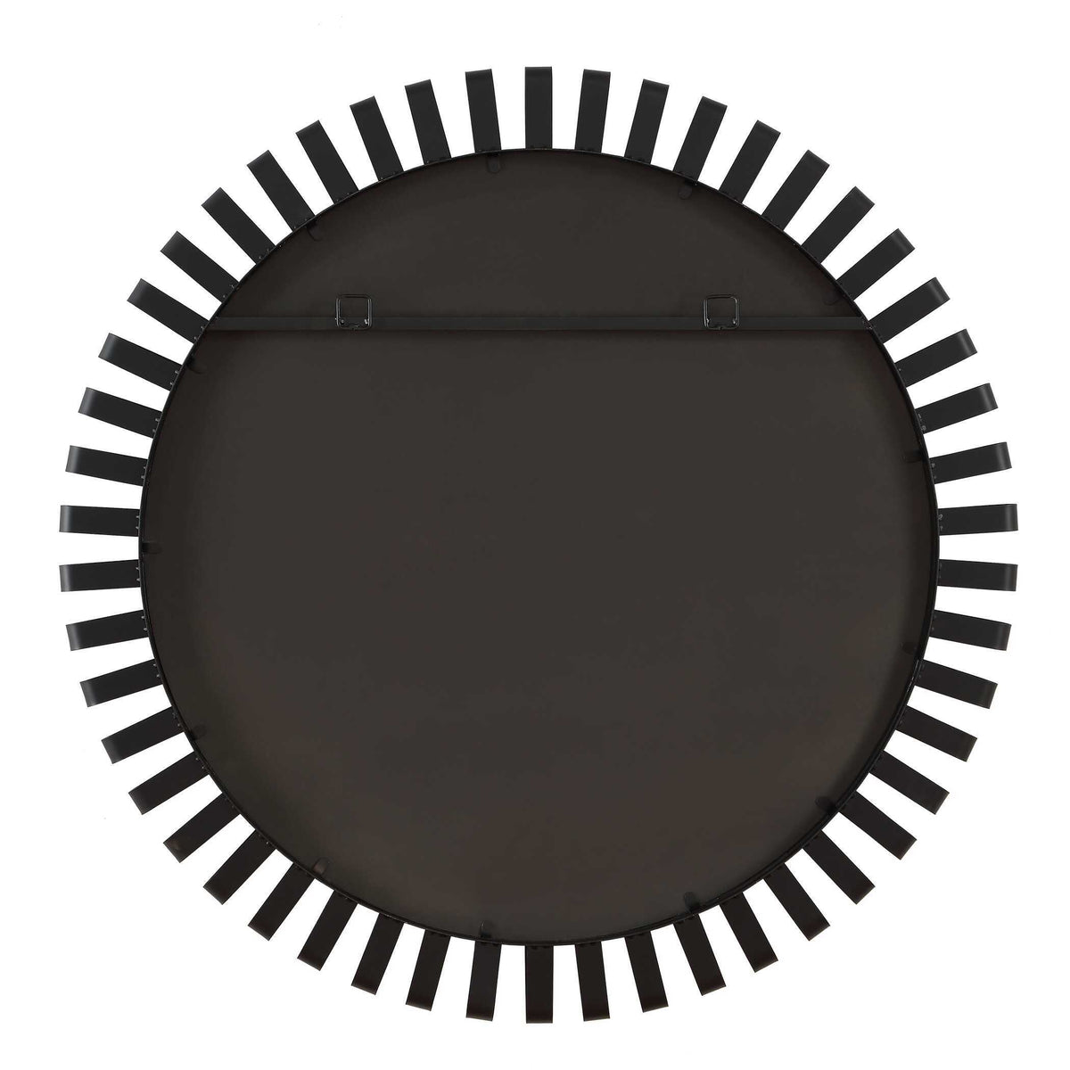 Jael Round Iron Bands Mirror - Black by Uttermost - View 6