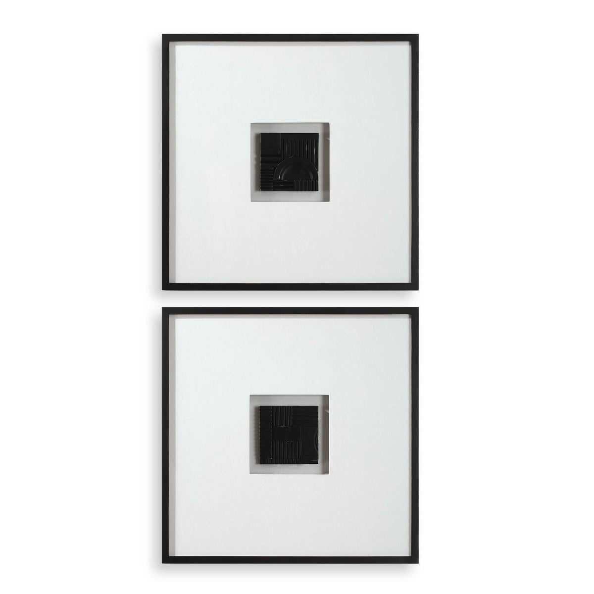 Origins Shadow Boxes (Set of 2) - Black / White by Uttermost - View 1