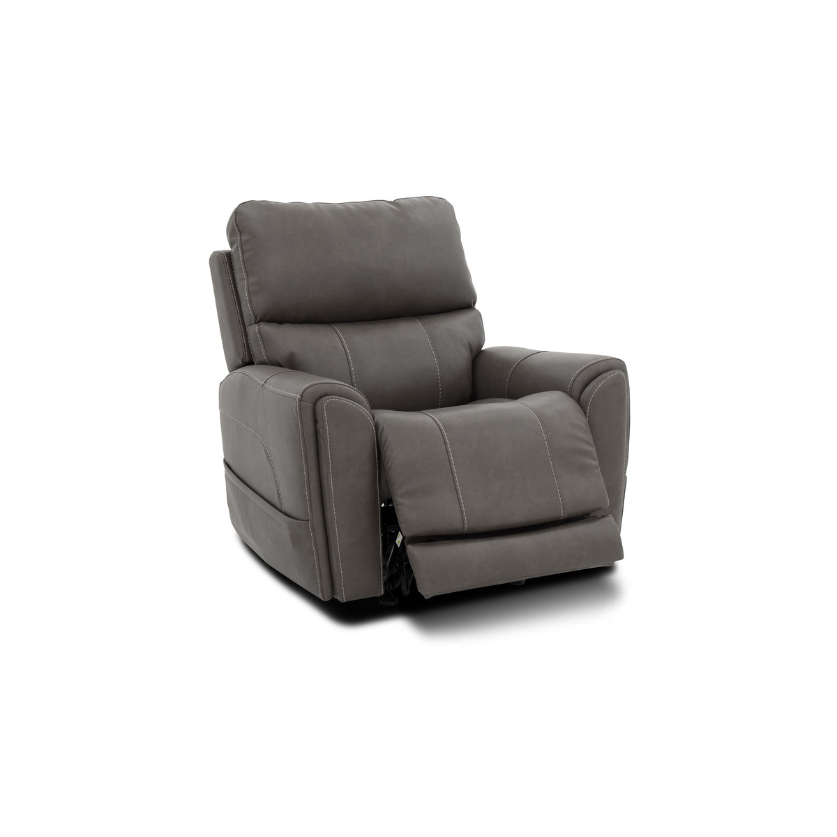 Carter Power Rocking Recliner With Power Headrest, Lumbar, Heat & Massage - Smoke | Flexsteel