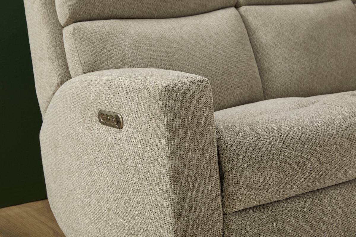 Score Transitional Fabric Power Reclining Sofa With Power Headrests & Lumbar | Flexsteel
