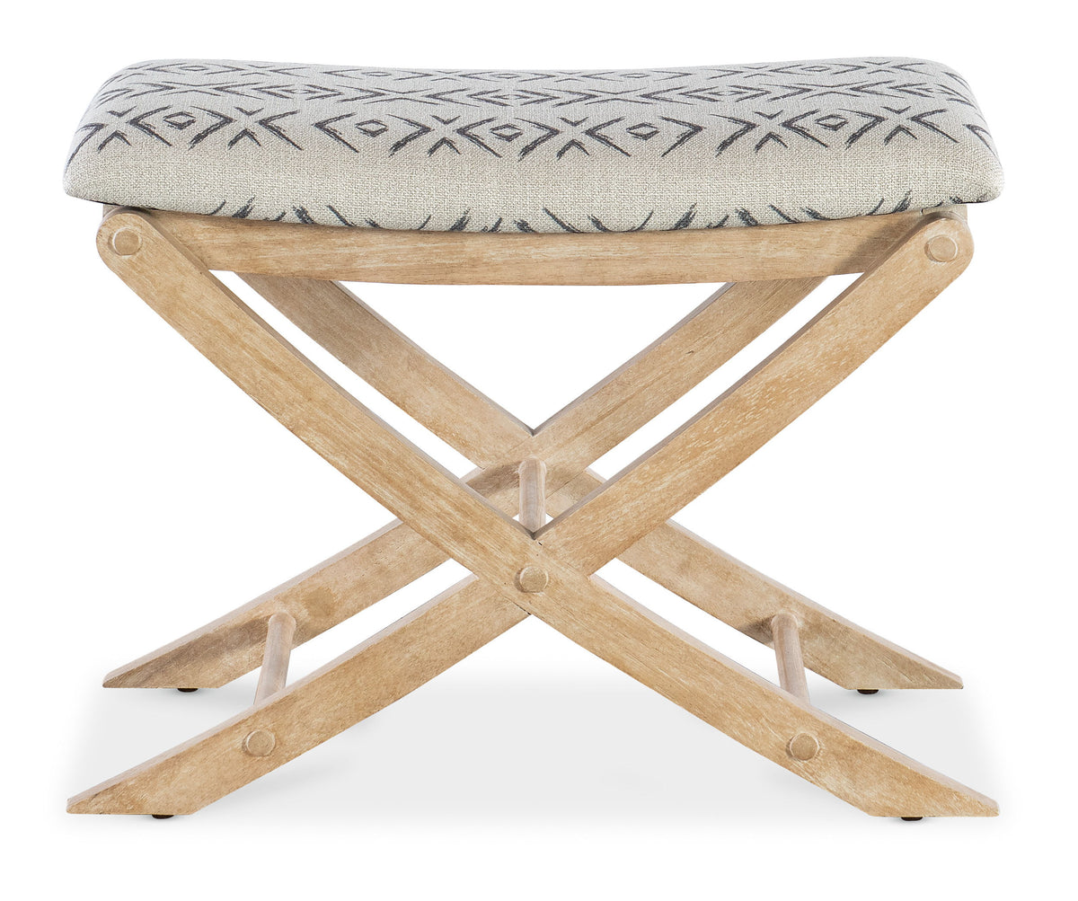 Retreat Camp Stool Bed Bench - Light Brown / Gray by Hooker Furniture - View 7