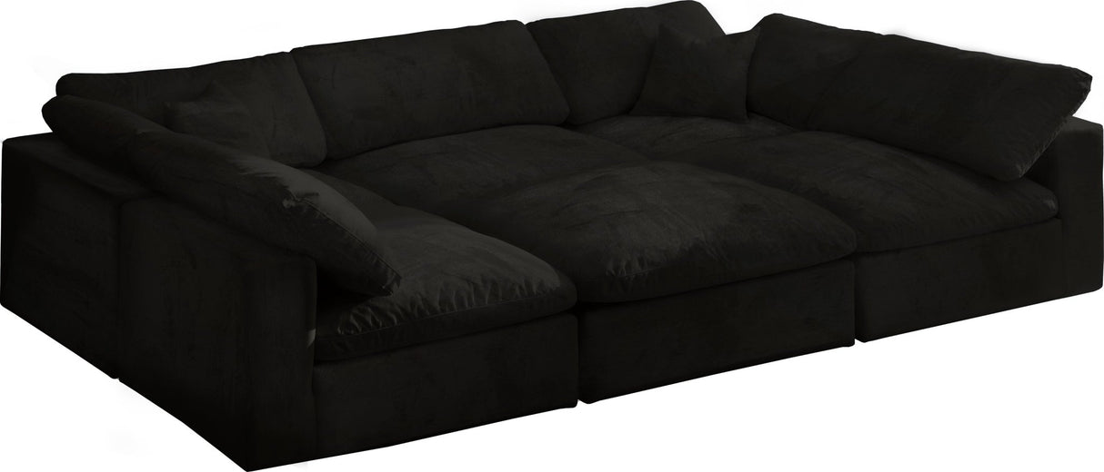 Cozy - Modular Sectional Cloud - Black | Home Elegance USA