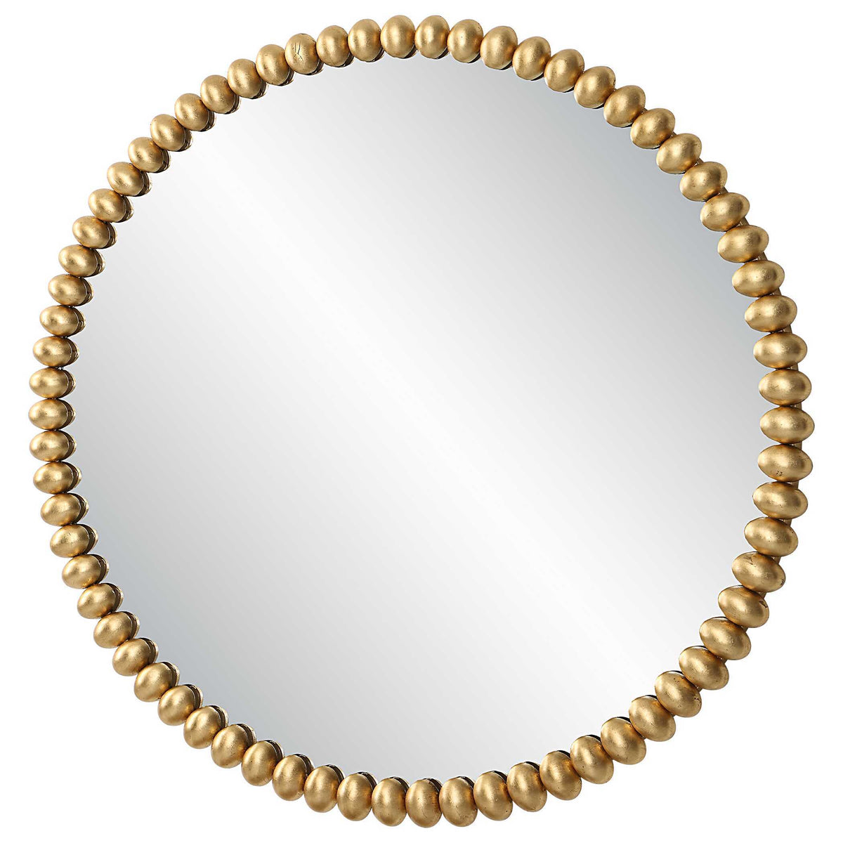 Byzantine Round Mirror - Gold by Uttermost - View 3