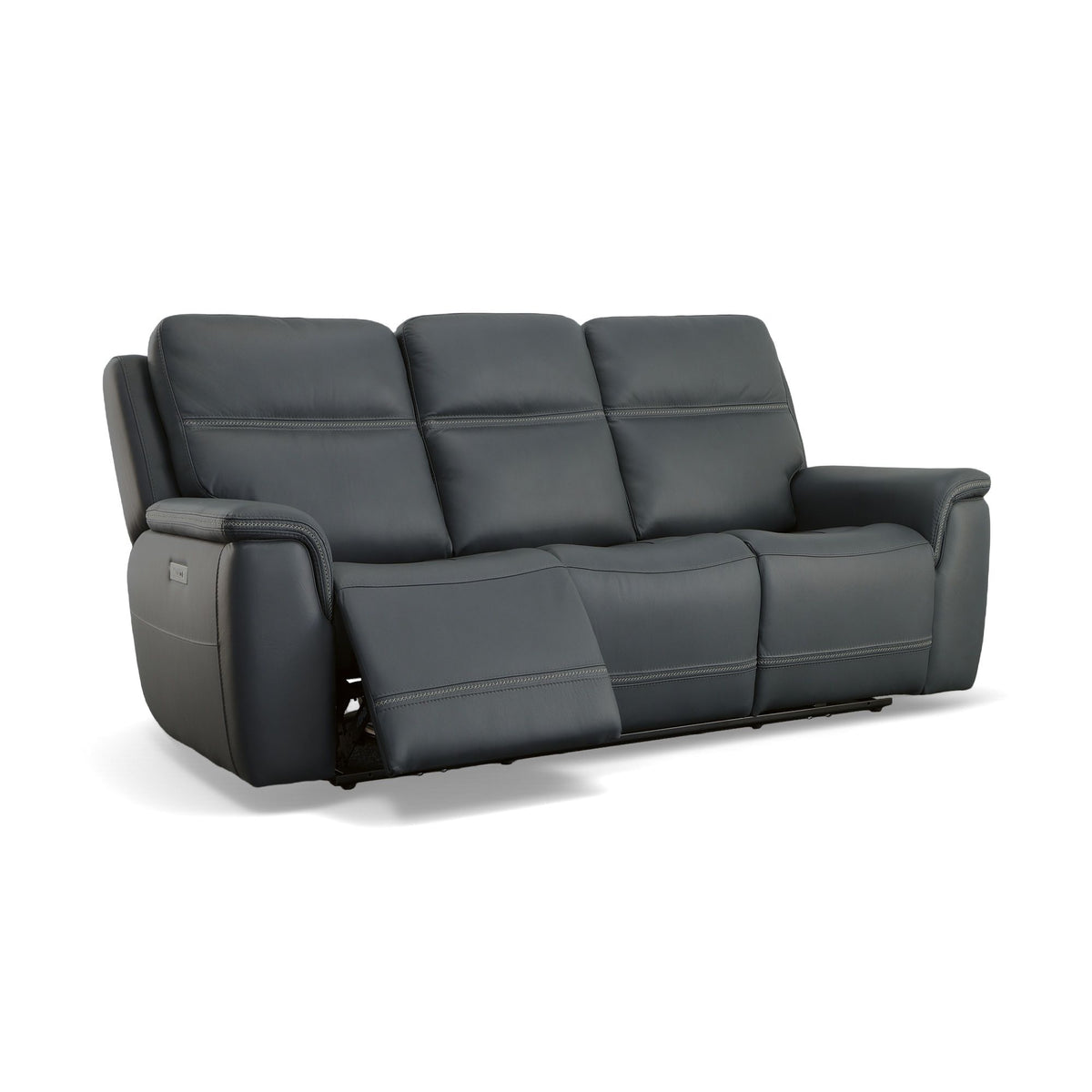 Sawyer Power Reclining Sofa With Power Headrests & Lumbar - Marine | Flexsteel