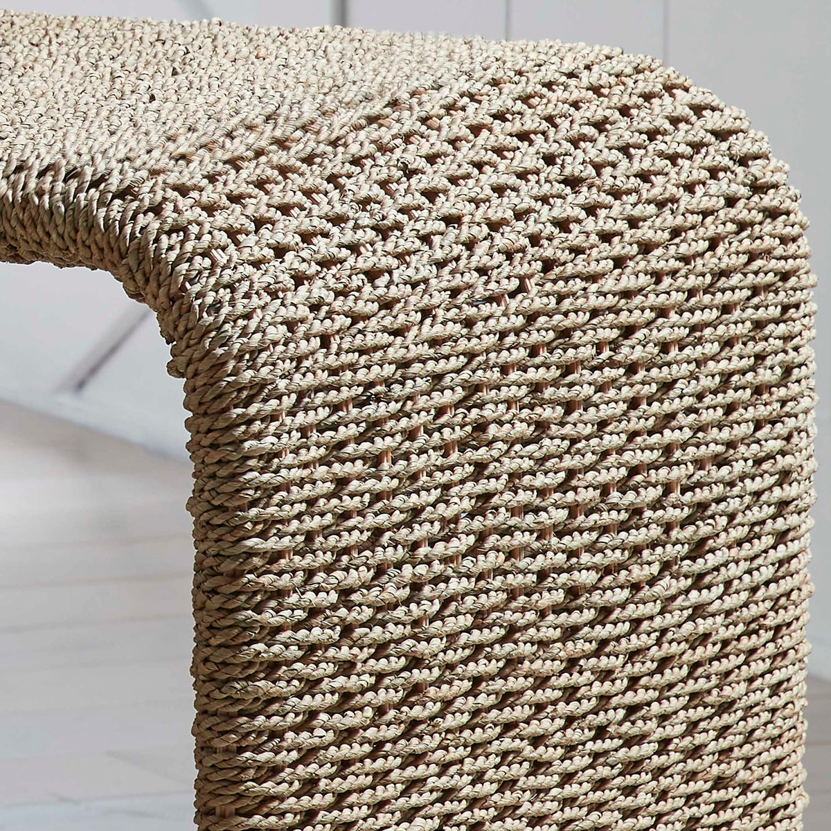 Calabria Woven Seagrass End Table - Beige by Uttermost - View 5