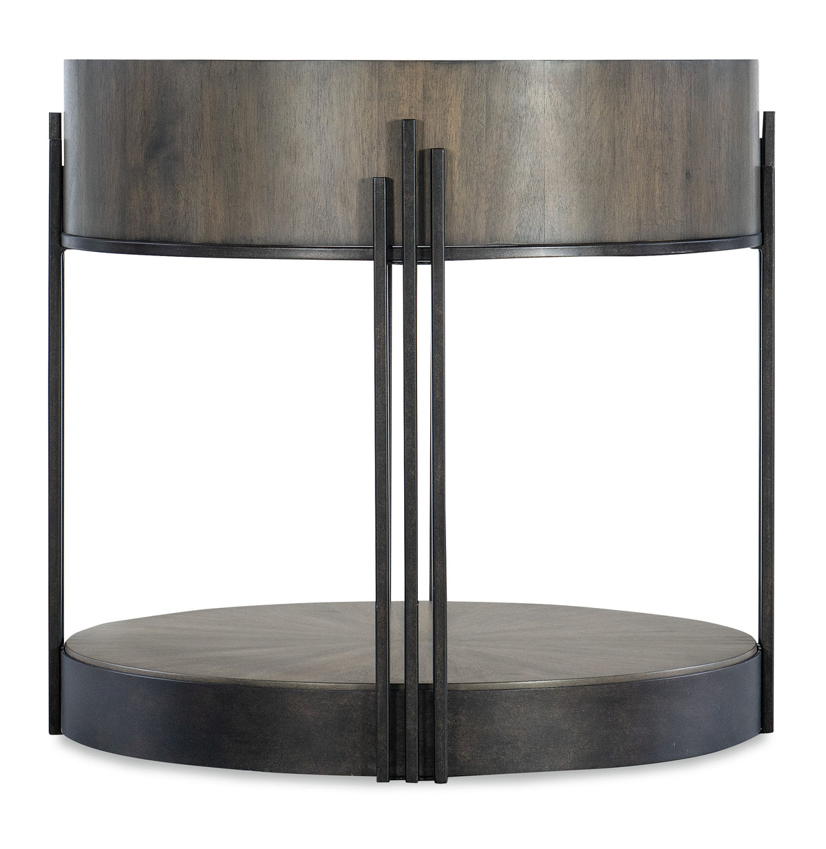 Commerce And Market Skyline Side Table - Dark Brown / Dark Gray by Hooker Furniture - View 3
