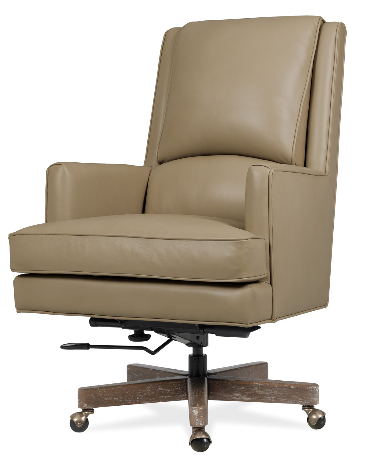 Wright Executive Swivel Tilt Chair - Beige / Dark Brown by Hooker Furniture - View 3