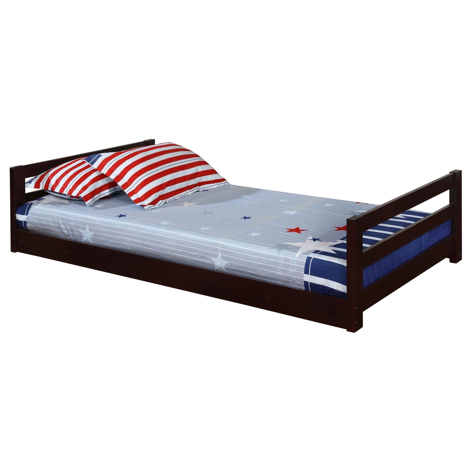 Twin / Twin / Twin Triple Bunk Bed - Sandler Twin Triple Bunk Bed Cappuccino