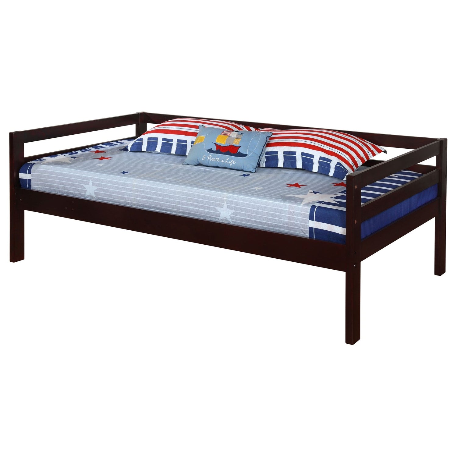 Twin / Twin / Twin Triple Bunk Bed - Sandler Twin Triple Bunk Bed Cappuccino