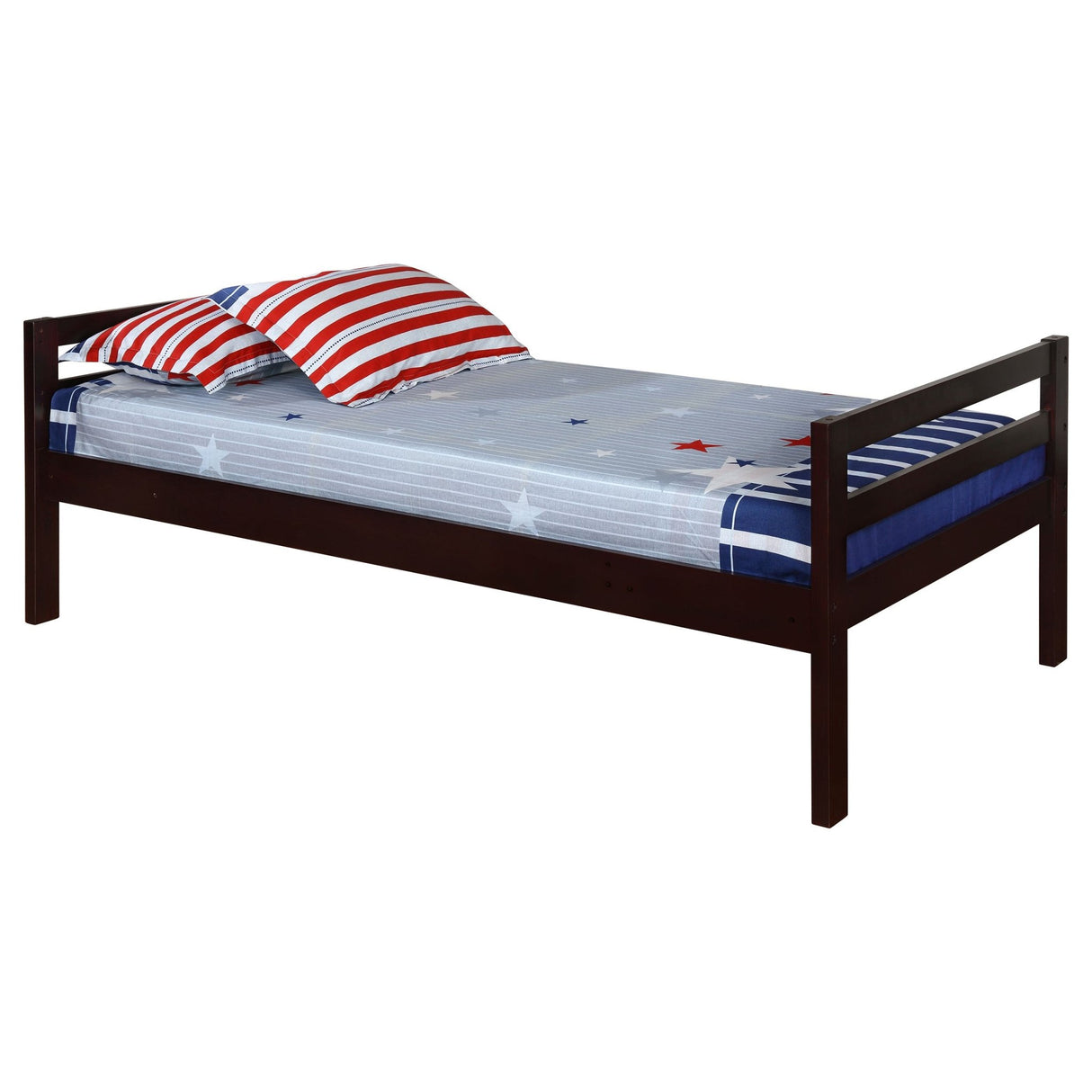 Twin / Twin / Twin Triple Bunk Bed - Sandler Twin Triple Bunk Bed Cappuccino