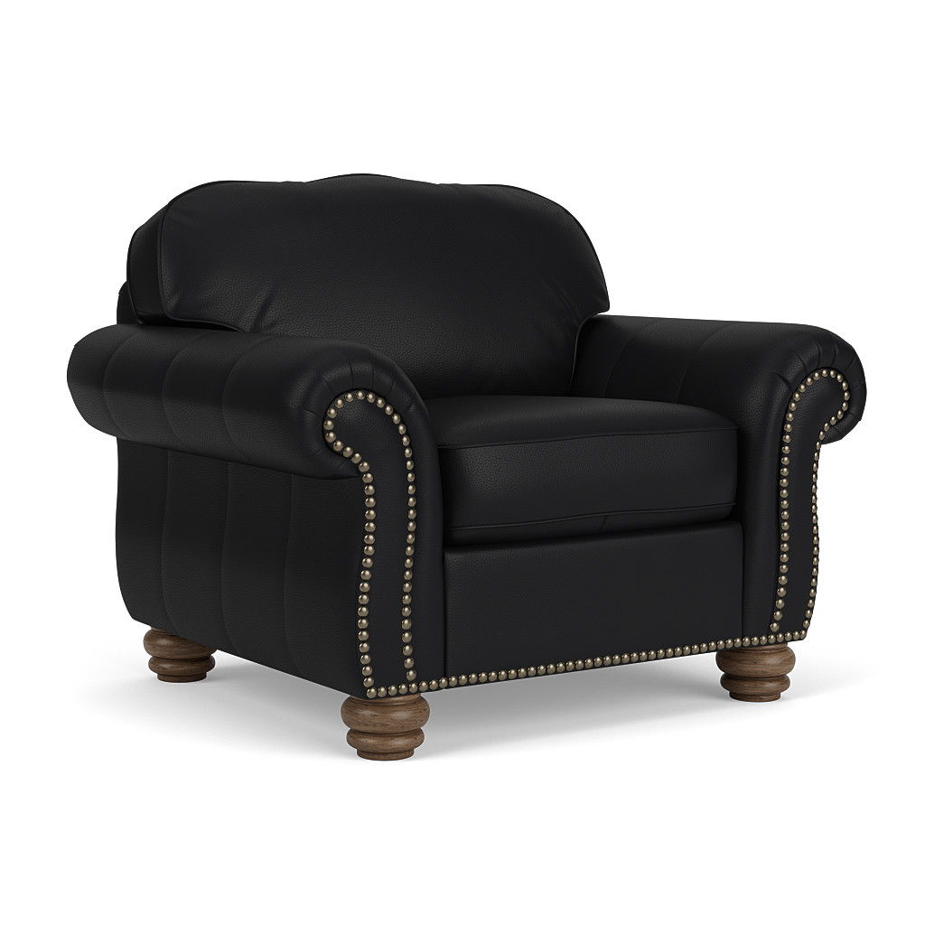 Bexley Leather Chair, Nailhead Trim | Flexsteel