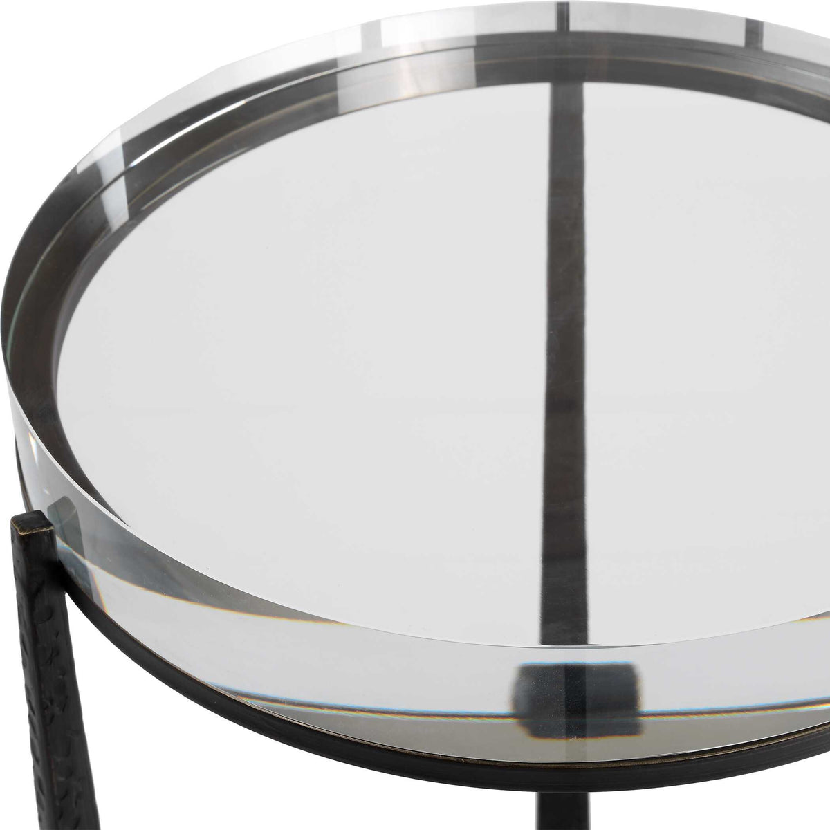 Midas Round Accent Table Dark Bronze - Black by Uttermost - View 6